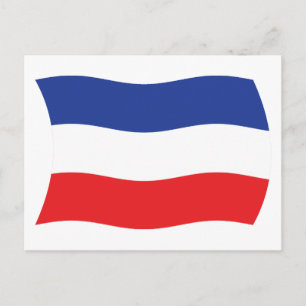 Carte postale du drapeau de la Yougoslavie