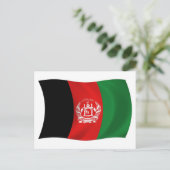 Carte postale du drapeau de l'Afghanistan (Debout devant)