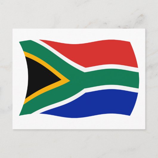 Carte postale du drapeau de l'Afrique du Sud (Devant)
