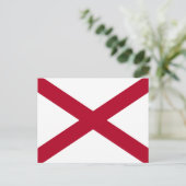 Carte postale du drapeau de l'Alabama (Debout devant)