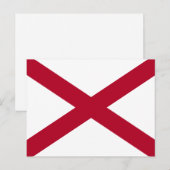 Carte postale du drapeau de l'Alabama (Devant / Derrière)