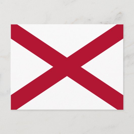 Carte postale du drapeau de l'Alabama (Devant)