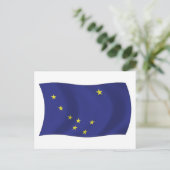 Carte postale du drapeau de l'Alaska (Debout devant)