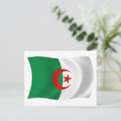 Carte postale du drapeau de l'Algérie (Debout devant)