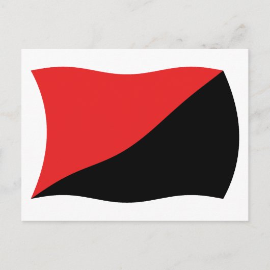 Carte postale du drapeau de l'anarcho-syndicalisme (Devant)