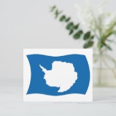 Carte postale du drapeau de l'Antarctique (Debout devant)