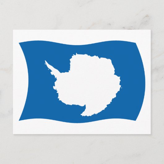 Carte postale du drapeau de l'Antarctique (Devant)
