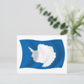 Carte postale du drapeau de l'Antarctique (Debout devant)