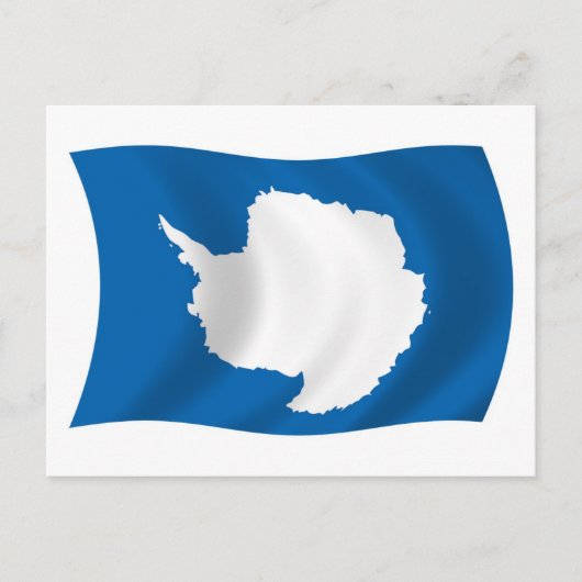 Carte postale du drapeau de l'Antarctique (Devant)