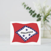 Carte postale du drapeau de l'Arkansas (Debout devant)