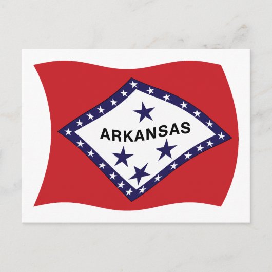 Carte postale du drapeau de l'Arkansas (Devant)