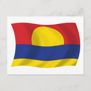 Carte postale du drapeau de l'atoll de Palmyra