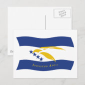 Carte postale du drapeau de l'atoll Johnston (Devant / Derrière)