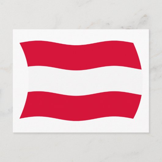 Carte postale du drapeau de l'Autriche (Devant)