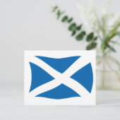 Carte postale du drapeau de l'Écosse (Debout devant)