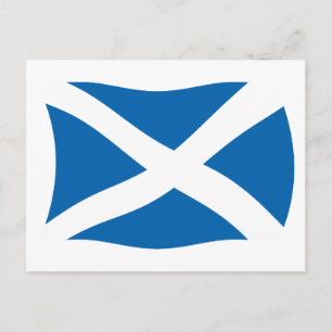 Carte postale du drapeau de l'Écosse