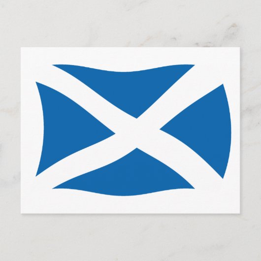 Carte postale du drapeau de l'Écosse (Devant)