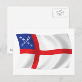 Carte postale du drapeau de l'Église épiscopale de (Devant / Derrière)