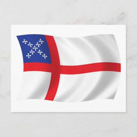 Carte postale du drapeau de l'Église épiscopale de (Devant)