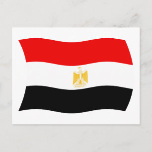 Carte postale du drapeau de l'Égypte