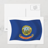 Carte postale du drapeau de l'Idaho (Devant / Derrière)