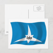 Carte postale du drapeau de l'ido (Devant / Derrière)