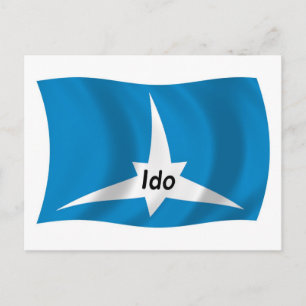 Carte postale du drapeau de l'ido