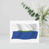 Carte postale du drapeau de l'île de Navassa (Debout devant)