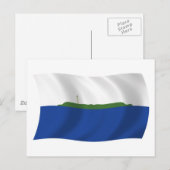 Carte postale du drapeau de l'île de Navassa (Devant / Derrière)