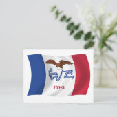 Carte postale du drapeau de l'Iowa (Debout devant)