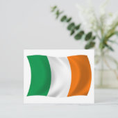 Carte postale du drapeau de l'Irlande (Debout devant)