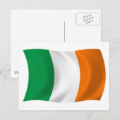 Carte postale du drapeau de l'Irlande (Devant / Derrière)