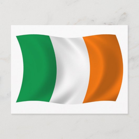 Carte postale du drapeau de l'Irlande (Devant)