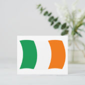 Carte postale du drapeau de l'Irlande (Debout devant)