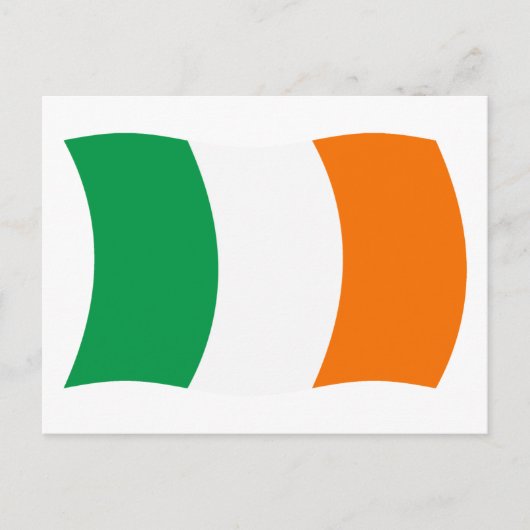 Carte postale du drapeau de l'Irlande (Devant)