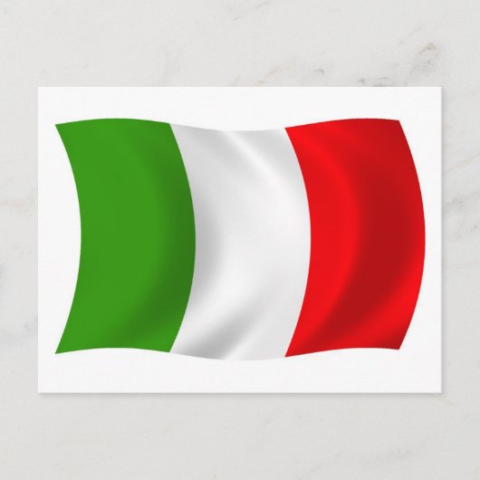 Carte postale du drapeau de l'Italie (Devant)