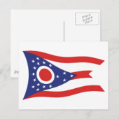 Carte postale du drapeau de l'Ohio (Devant / Derrière)