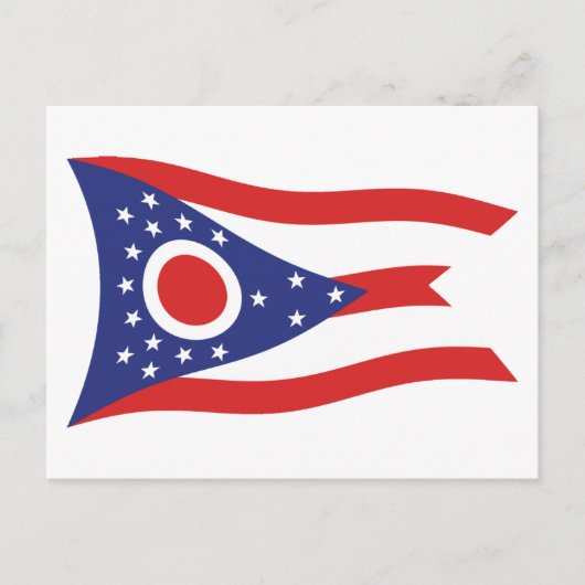Carte postale du drapeau de l'Ohio (Devant)