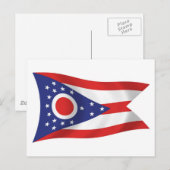 Carte postale du drapeau de l'Ohio (Devant / Derrière)