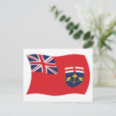 Carte postale du drapeau de l'Ontario (Debout devant)