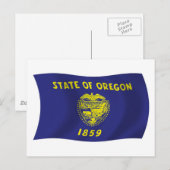 Carte postale du drapeau de l'Oregon (Devant / Derrière)