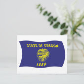 Carte postale du drapeau de l'Oregon (Debout devant)