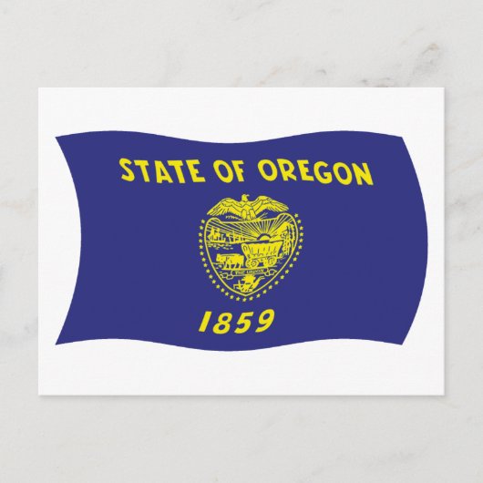 Carte postale du drapeau de l'Oregon (Devant)