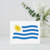 Carte postale du drapeau de l'Uruguay (Debout devant)