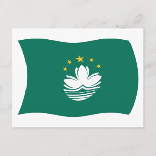 Carte postale du drapeau de Macao
