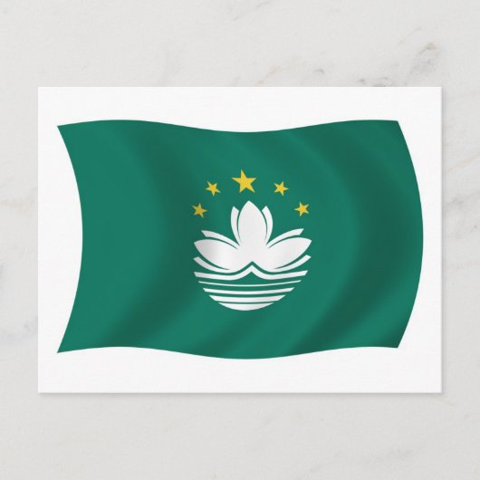 Carte postale du drapeau de Macao (Devant)