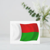Carte postale du drapeau de Madagascar (Debout devant)
