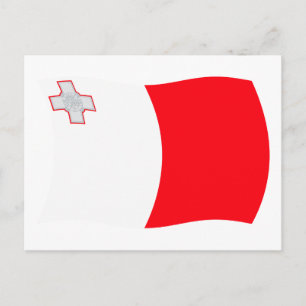 Carte postale du drapeau de Malte