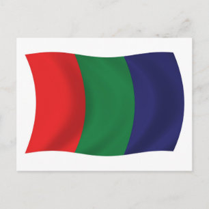 Carte postale du drapeau de Mars