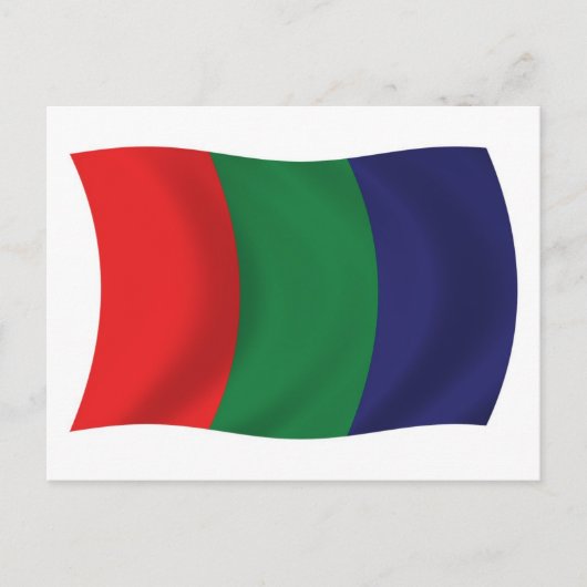 Carte postale du drapeau de Mars (Devant)